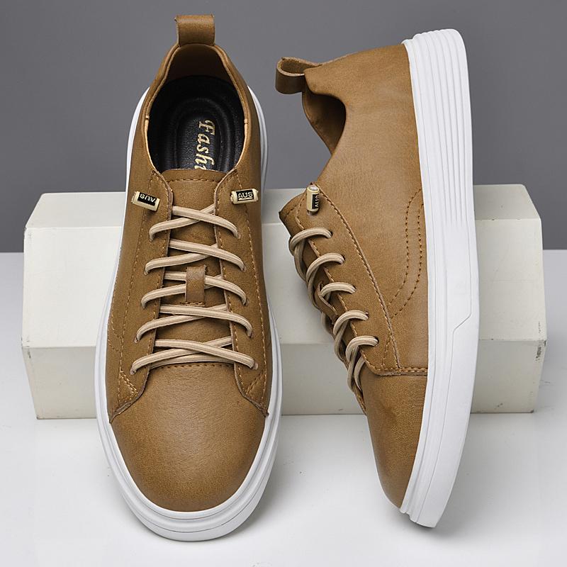 Top Quality Men Casual Shoes Outdoor Leather Breathable Comfortable Men'S Shoes Luxury Men Sneackers Male Skate Shoes Size 38-45