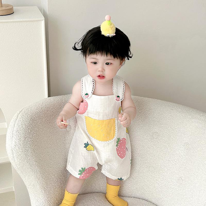 2025 Summer Baby Romper: Pure Cotton Crawling Suit & Bodysuit for Newborn Girls (Style 3686)