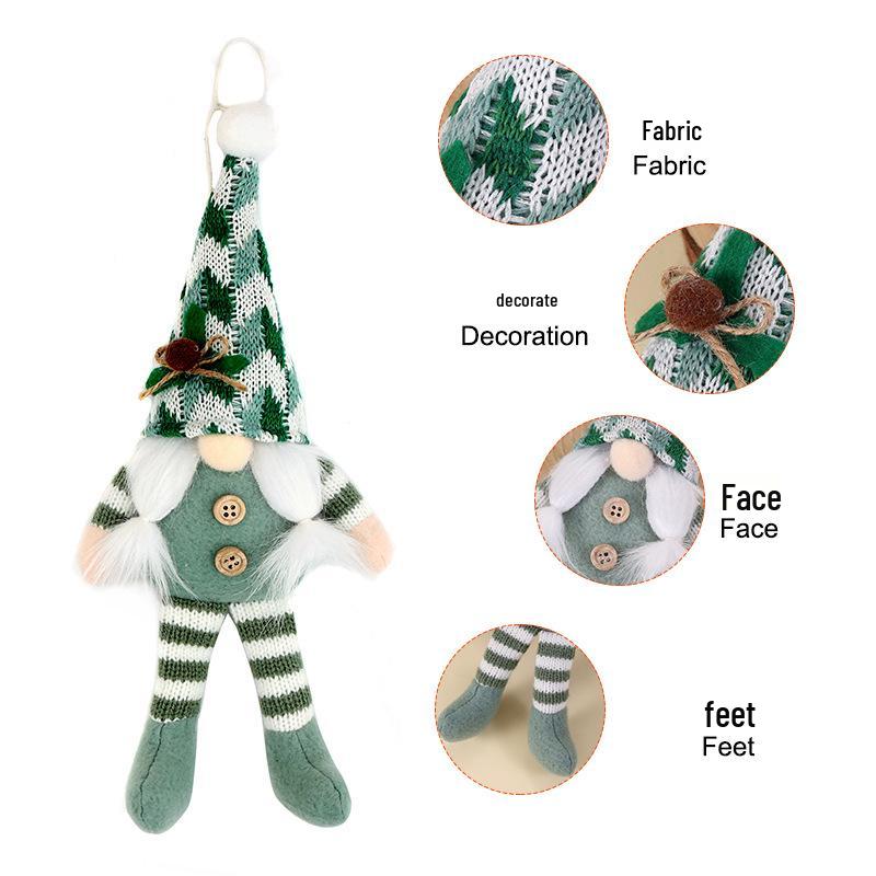 Elegant Cross-border Christmas Gnome Doll Gift - Long-legged Rudolph Ornament