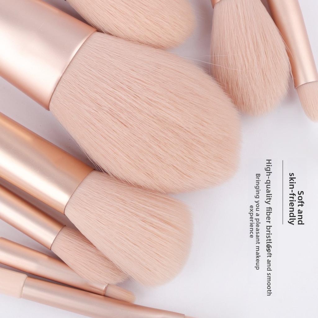 11 concubine smile makeup brush set, soft hair loose powder brush, eyeshadow brush, beginner learning a full set of beauty tools