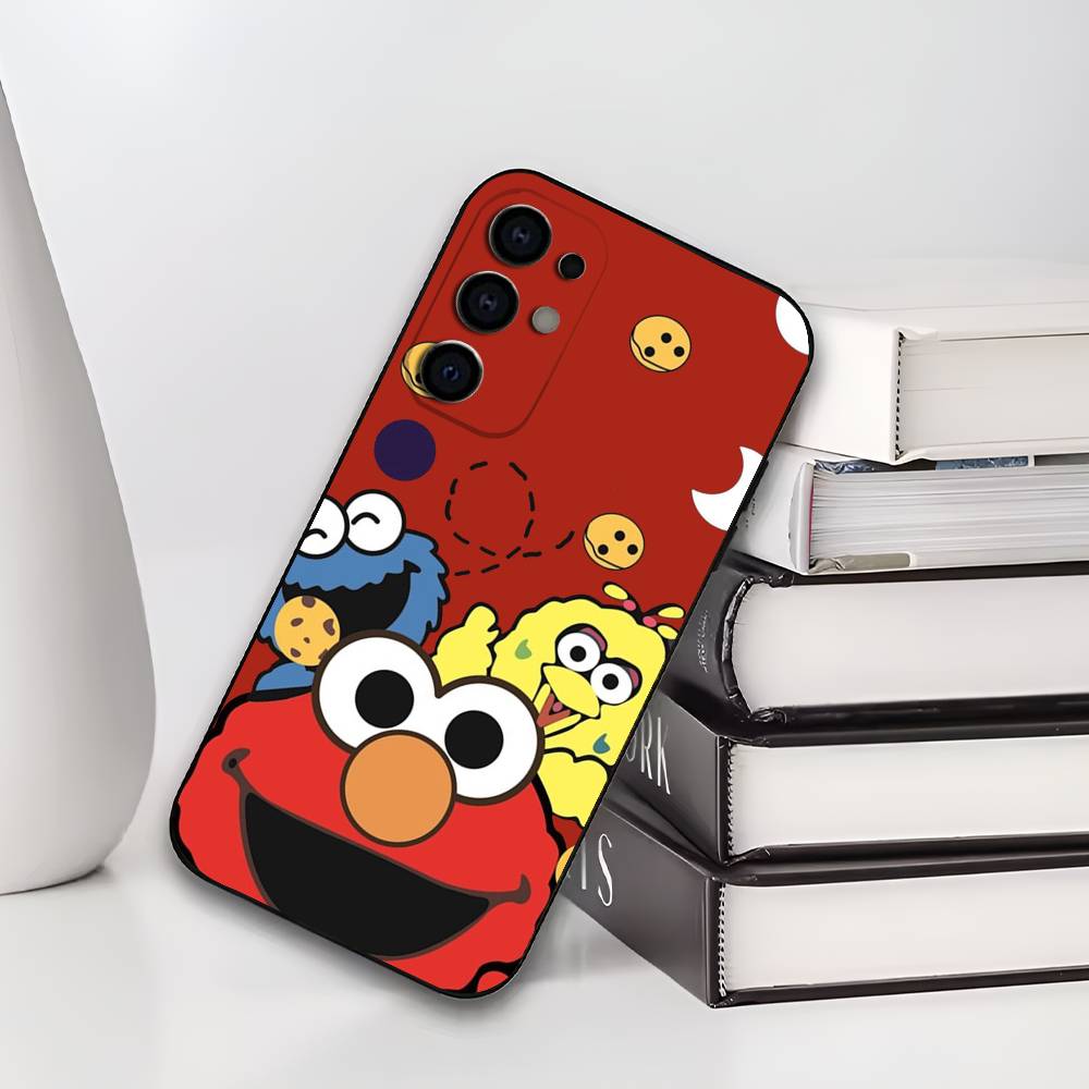 S-Sesame S-Street C-Cookie Elmo Phone Case For Samsung S25,S24,S21,S22,S23,S30,Ultra,S20,Plus,Fe,Lite,Soft Black Cover