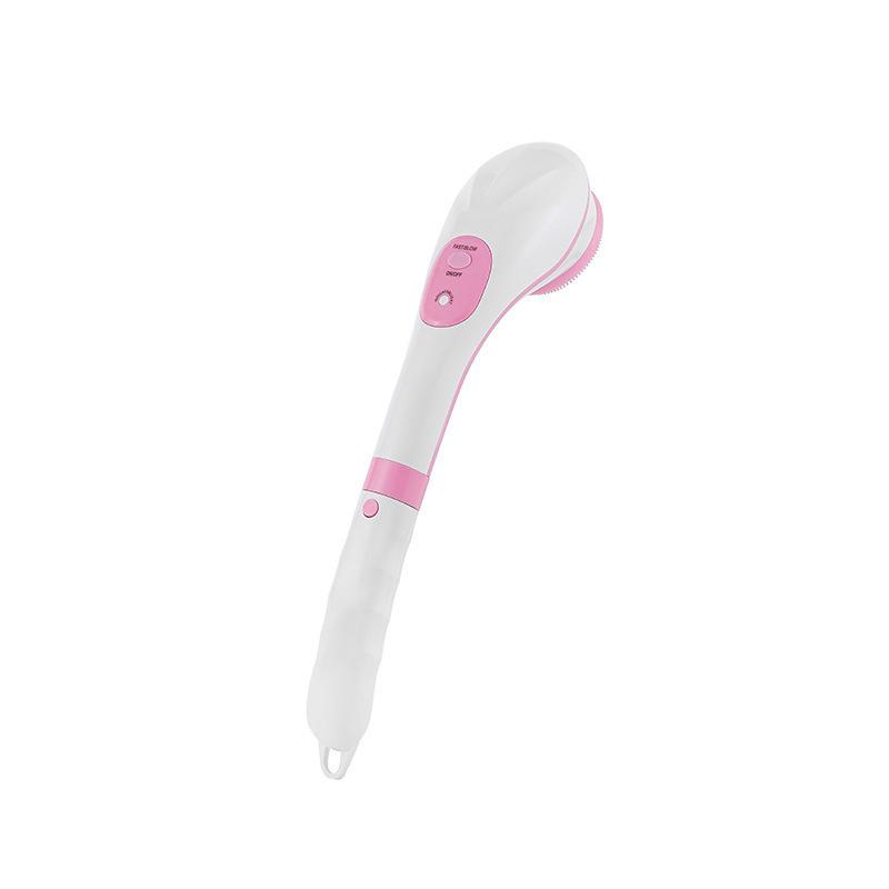 Rechargeable Long-Handle Electric Bath Brush & Vibration Massager