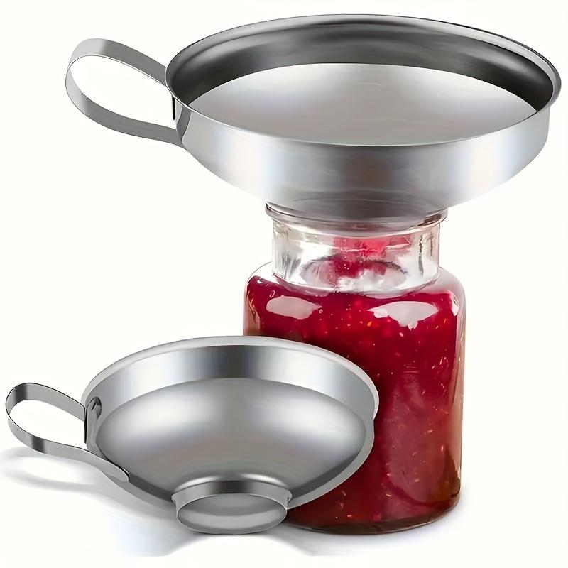 1PC Funil de Conservas de Aço Inoxidável Ferramenta de Cozinha Boca Larga Funil de Conservas Funil Filtro Vazamento Lata de Boca Larga Para Óleo Vinho Cozinha