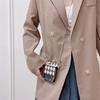 Applicable to Samsung ZFlip3 oblique span diamond mobile phone case P50Pocket lock card bag zflip4 protective case