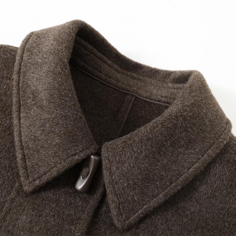 Middle Age Women's Wool Coats and Mixtures Plus Size Autumn Outerwears Elegant Loose Lady Jackets