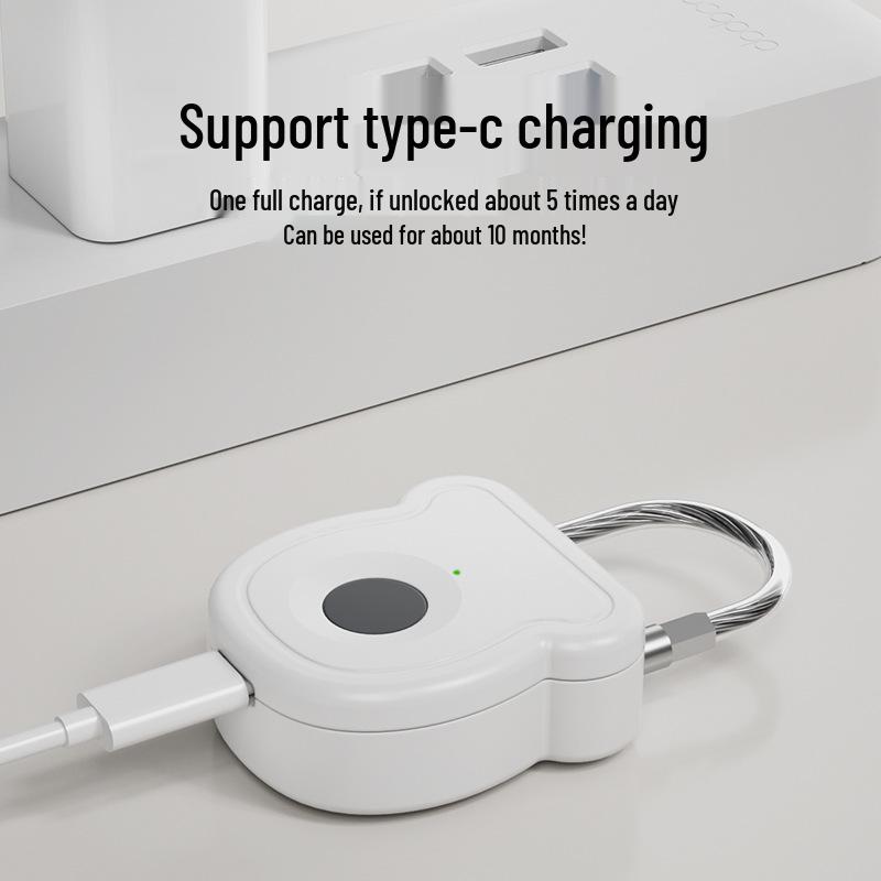 Smart Fingerprint Padlock for Secure Storage & Travel
