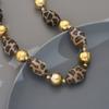 Fashion Color-blocked leopard print necklace For Women Ladies