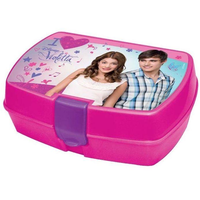 Boite À Gouter - VIOLETTA - 16 Cm - Rose - Violet - Compatible Lave-vaisselle