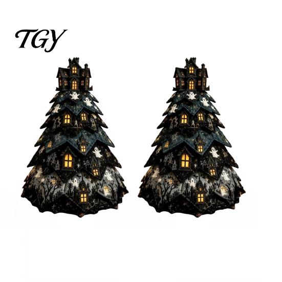 Pacchetto Completo Materiale da Cucito Kit Artigianale Albero di Natale in Tessuto Trapuntato Fai-da-te, Set Festivo Artigianale Fatto a Mano Patchwork Vintage, da Tavolo