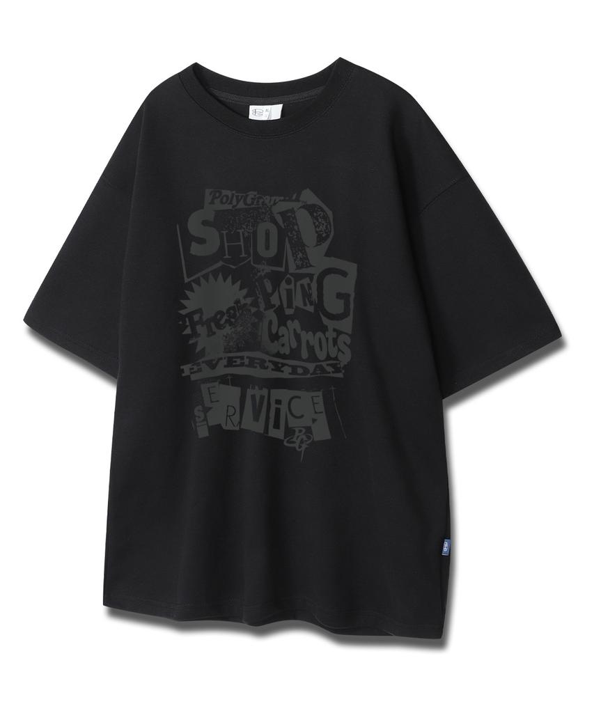 POLYGRAM Shopping Premium Double-Sided Oversized Short Sleeve T-Shirt - 3 Colors