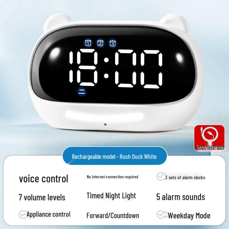 Smart Cartoon Alarm Clock and Study Timer for Students