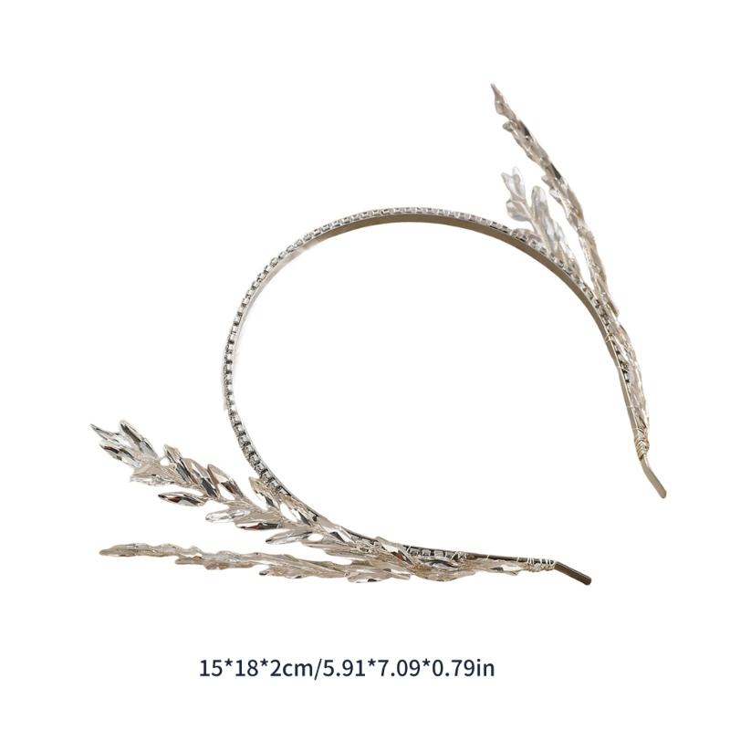 Sparkling Crystal Hairband Comfortable Bridal Hairband Alloy Texture Suitable for Fashion Girls and Mature Ladies
