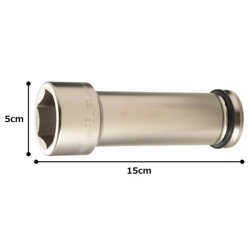 TONE 6NV-36L150 Ultra Long Impact Socket (Hexagonal), 19.0mm (3/4") Drive, 36mm Width