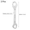 Uxcell Thin Wrench 30mm X 2 Sizes Per Short Flat Repair Work Tool 2-Piece Set, 32mm, Double-Ended, Thin, Double-Opening, Wrench, Type, Wrench, Tool,