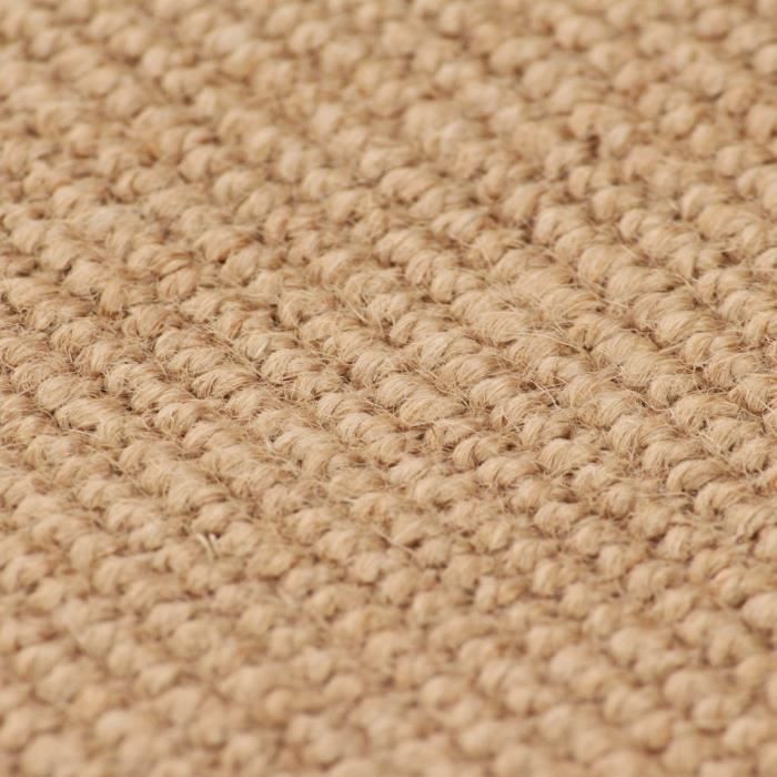 Tapis - vidaXL - 120x180 cm - Jute tissé - Antistatique - Antidérapant