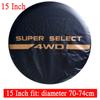 Car Style 14" 15" 16" 17" Inch Car Tire Cover 4WD 4x4 PVC Leather Spare Wheel Tire Cover Case Bag Pouch Protector Fit For Jeep