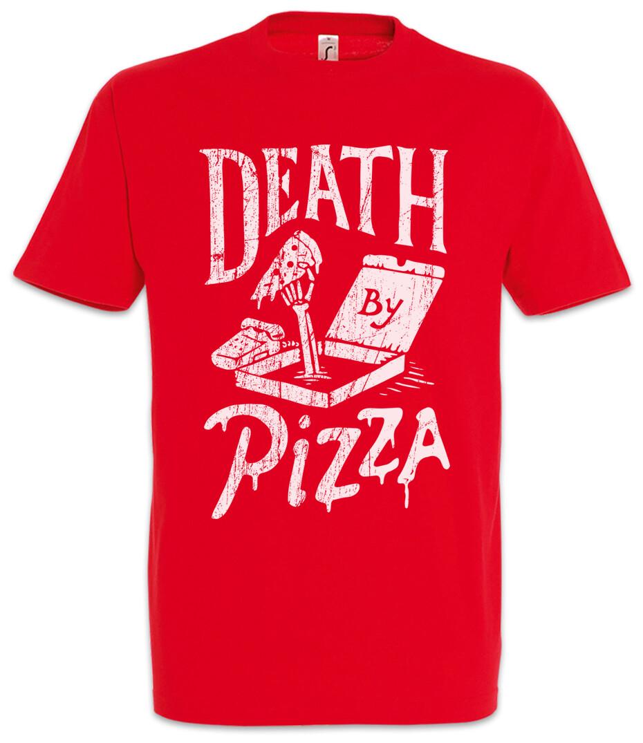 Death By Pizza T-Shirt Maker Love Zombies Fun Zombie Graveyard Addicted XL
