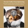 Portable Espresso Coffee Maker Antisplash Valves Stainless Steel Texture Splashproof Lid Suitable for Coffee Machine