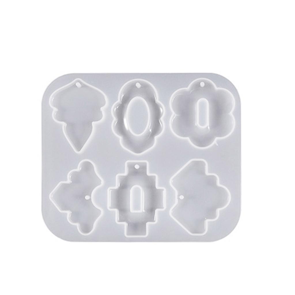 Versatile Epoxy Resin Mold for Necklace Key Chain Pendants Trendy Round and Geometric Shaped Accessories Making Moulds
