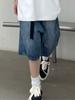 Y2K Wide Leg Trousers Vintage Jeans Women  American Streetwear Casual Washed Pants Korean Fashion Oversize Summer Denim Shorts