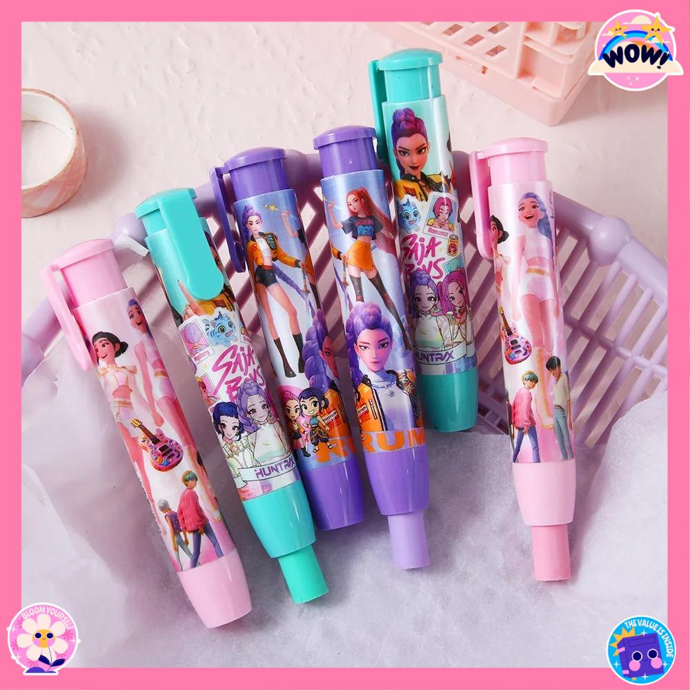 Witch Hunting Squad Press Eraser K-POP Pen Type Correction Eraser High Beauty Elementary School Stationery