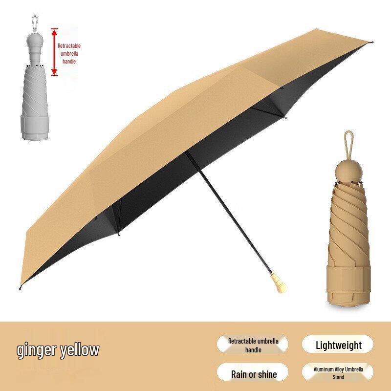 

YICAI Ultralight 5-Fold Portable Sun & Rain Umbrella