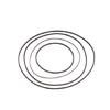 Pack of 4 Black Rubber Radio Belt Drive Belts for M-9990 M-9994 M-9994K