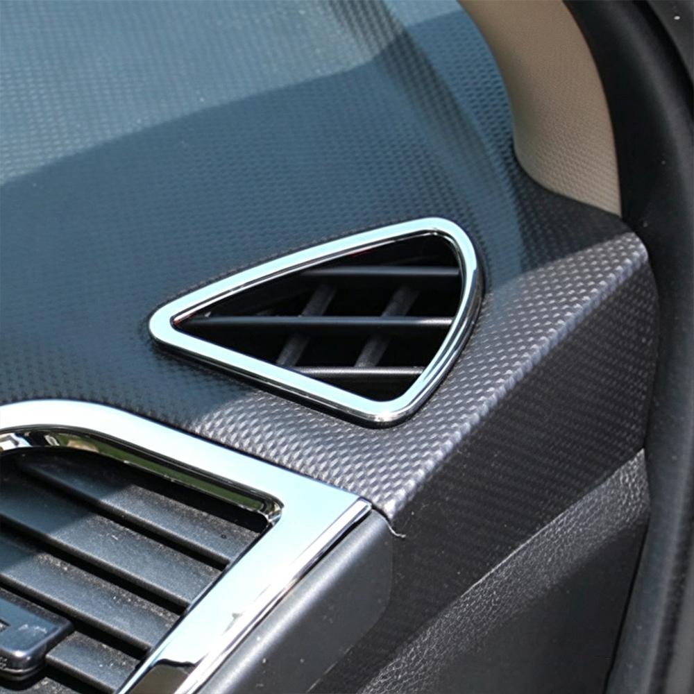 Car Front Air Conditioning Vent Decor Trim for Hyundai Verna Solaris Accent 2011-2015 2Pcs/set AC Outlet Frame Cover Accessories