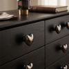 Modern Minimalist Cabinet Knob Brushed Chrome Gold Heart Shaped Knob Single Hole Knob  Bedroom