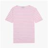 SainT James Unisex T shirT Rose Doux Neige Modern sTripe 9863