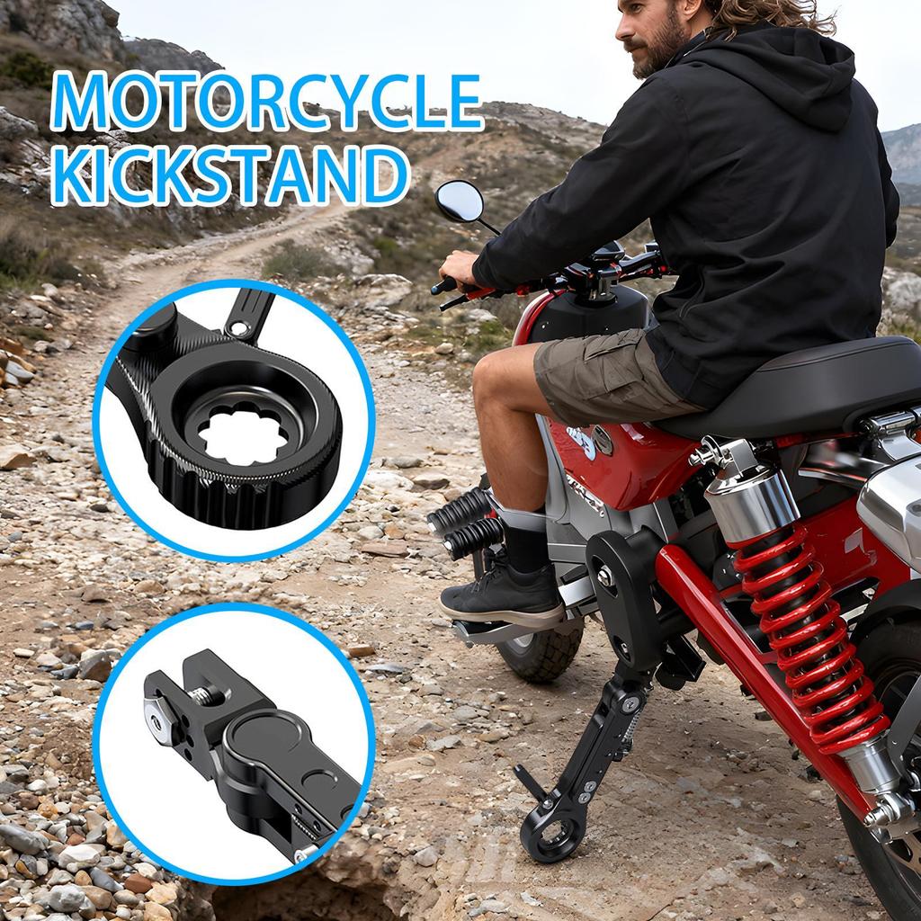 Dirt Bike Stand Strong Load-Bearing Capacity Motorbik Foot Side Support Adjustable Parking Kickstand For Electric Motorbik For