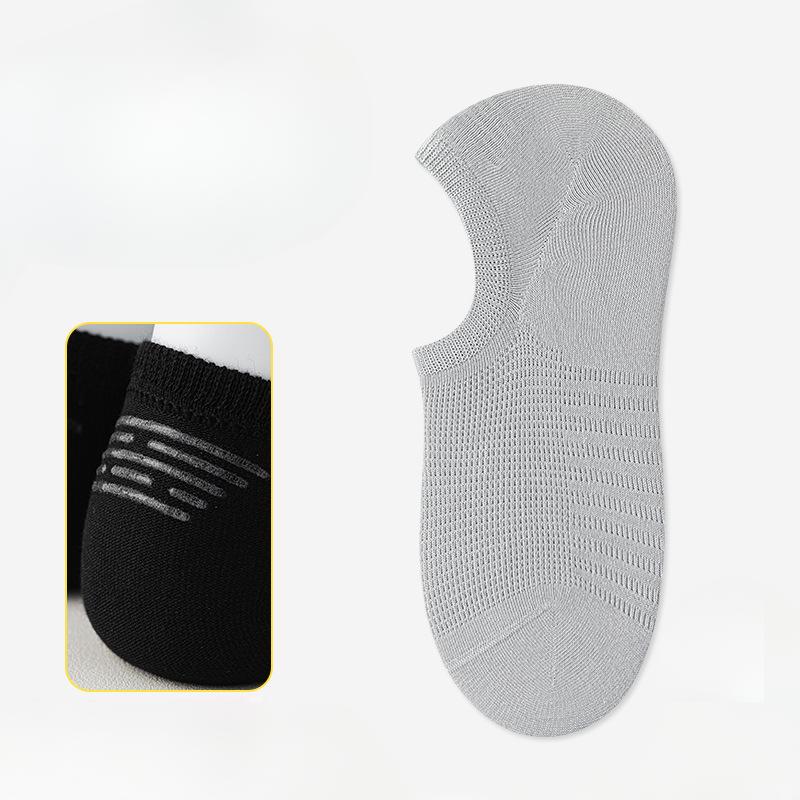 Men's Summer Mesh Breathable Invisible Not To Drop with Shallow Mouth Antibacterial Cotton Boat Socks