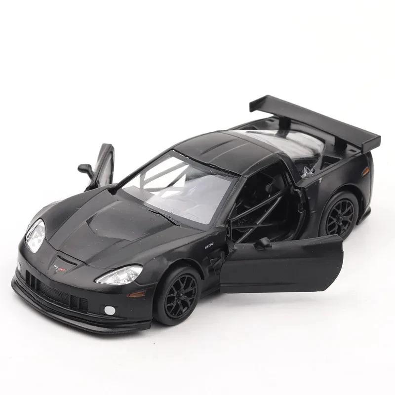1:36 Chevrolet Corvette C6-R Car Model Scale Metal Diecast Miniature Pullback Vehicle Collection Xmas Gift Kid Boy Toy A216
