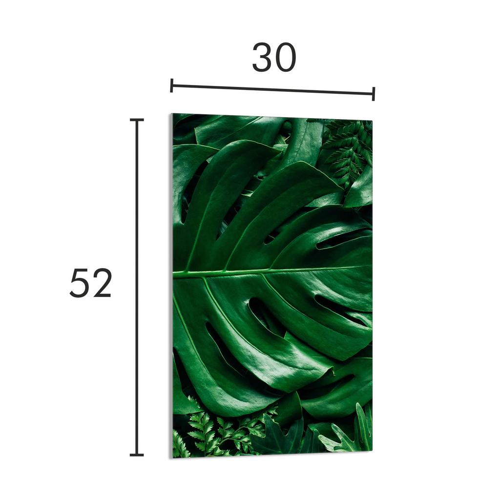 SZKLANA DESKA DO KROJENIA 30x52 Monstera