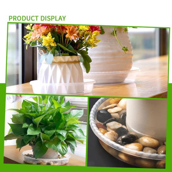 thumbnail image 2 of 4 Pcs Plant Saucers Clear Round Plants Flower Pot Tray Reusable Planter Tray – Buy The Best Products In The Online Store 2 of 14