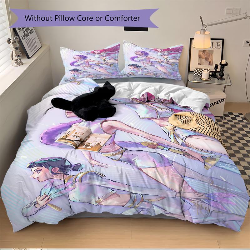 Fantasy Warrior Trio Print 3Pcs Bedding Setduvet Cover With 2 Bedropillowcase Home Birthday Gift