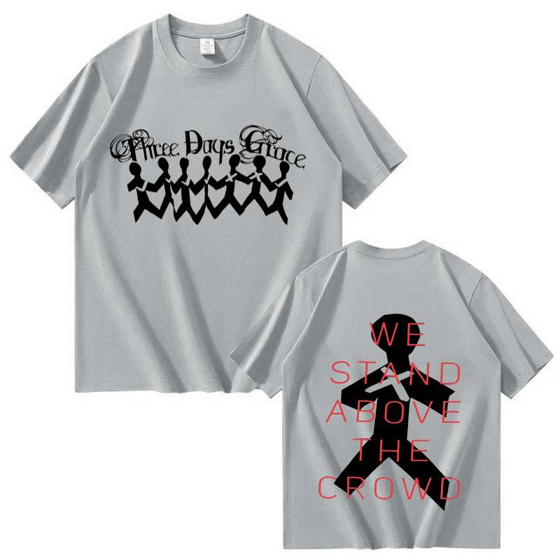 Alternative Metal THREE DAYS GRACE New Album Poster Graphic Print Tees Unisex Unisex Fashion Summer Cotton Oversized Casual Tshirts
