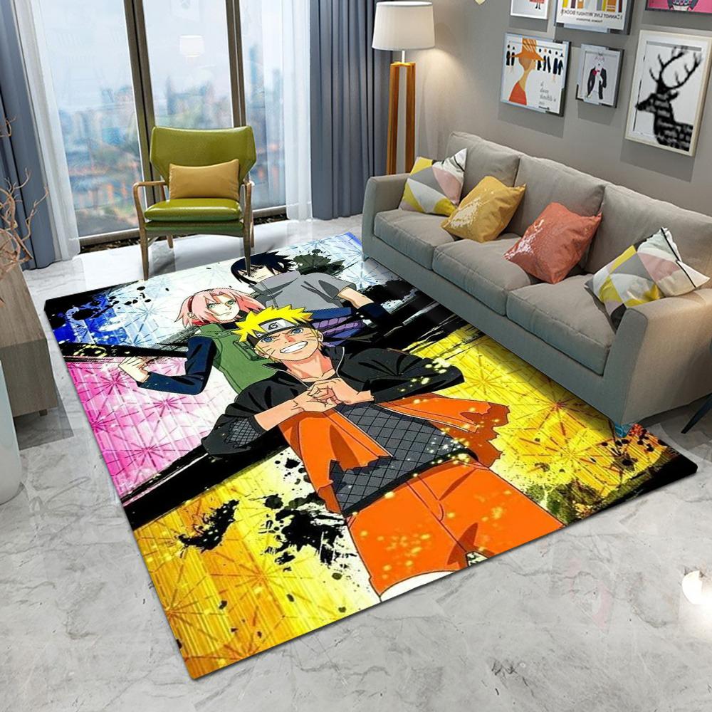  Japanese Anime Naruto Carpet Living Room Bedroom Kitchen Balcony Rug Non-slip Washable Mat Home Exquisite Home Ins Rug
