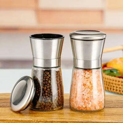 Manual Salt Pepper Grinder Coffee Grinde Pulverizer Powder Machine Kitchen Mills Accessories Steel Spice Grinder Salt Shaker