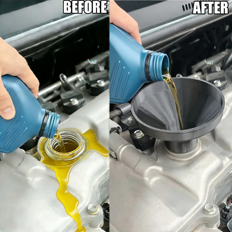 Car Engine Oil Funnel Filler For Hyundai Tucson Solaris Accent Santa Fe Elantra For Kia Rio Sportage Cerato No-Spill Oil Change