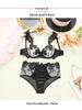 2025 Best-Selling French Mesh Embroidery Push-Up Lingerie Set for Pure Desire