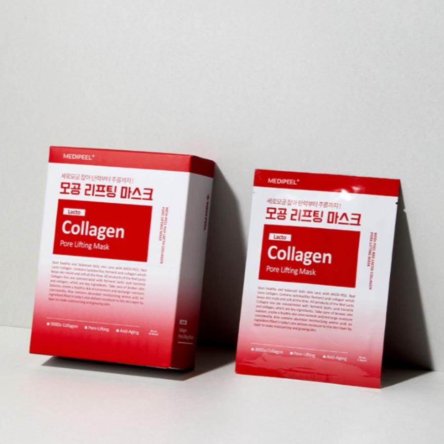 MEDIPEEL Red Lacto Collagen Porenlifting-Maske (30ml*10ea)