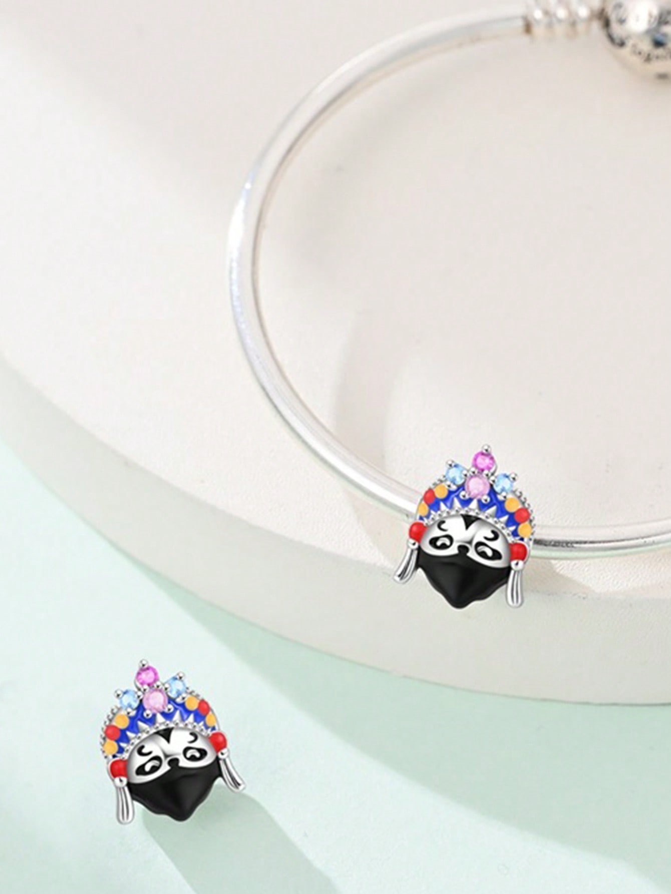 

Charms Plata Sichuan Opera Face-Changing Panda Beads Copper Plated Fit Copperoriginal Bracelet For Jewelry Making Diy Charm