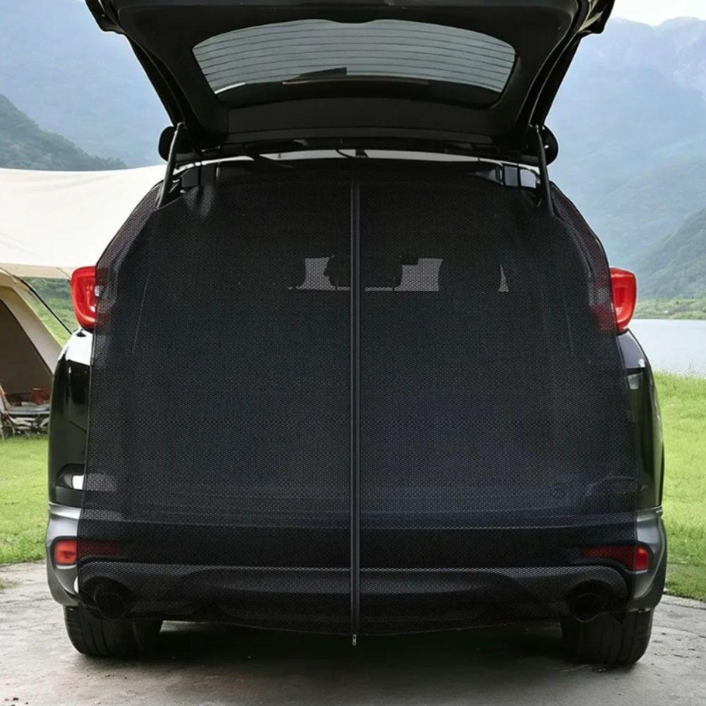 Insect Proof Magnetic Car Trunk Mosquito Net Car Tailgate Mesh Curtain  Self Driving Tour