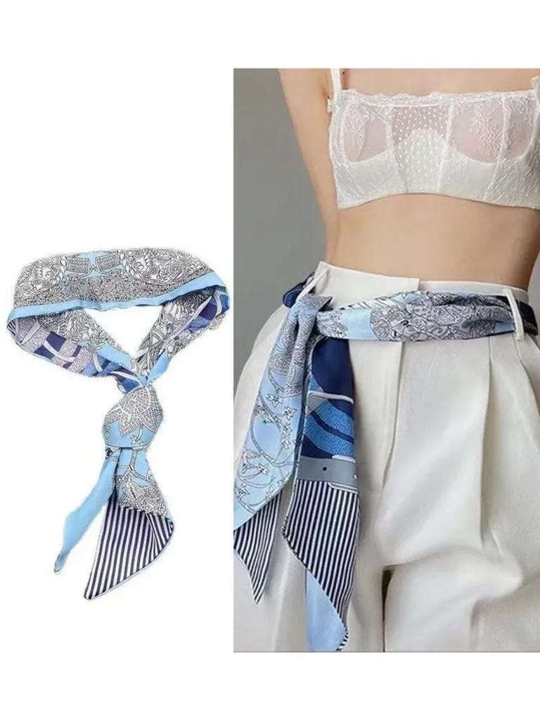 A Small Silk Scarf Can Be Used To A French- Long Updo, Tie A Bag, Or Add A Fashionable To A Shirt Or Neckerchief.