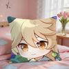 Aether Cute Genshin Game Cushion Cover Short Plush Pillow Case Room Sofa Cushion Covers Home Decor Funda