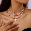 Handmade Beaded Collarbone Chain Female Fresh Temperament Starfish Shell Beaded Necklace
