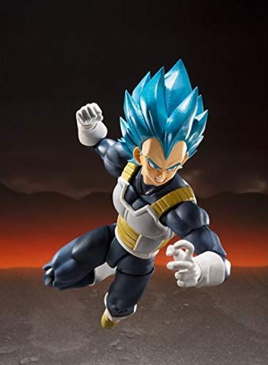 Bandai S.H.Figuarts Super Saiyan God Vegeta Dragon Ball Broly Movie Action Figure 135mm Anime Collectible