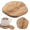 Wooden cup coaster MANGO 10 cm
