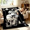 Anime B-Black B-Butler S-Square E-Enix Throw Soft Warm Flannel Throw Blanket, Multi-use for Sofa Bed Office Nap